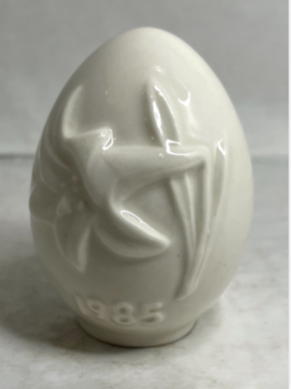 Vtg Goebel W Germany 1985 Floral Annual Egg Ceramic Porcelain Collectable Easter